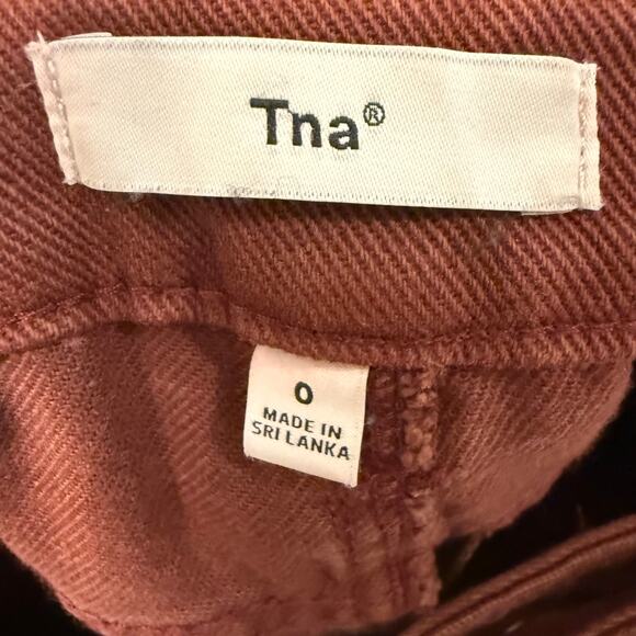 Aritzia TNA Womens Greenwich High Waisted Utility Carpenter Warm Umber Pants 0 - Picture 9 of 11